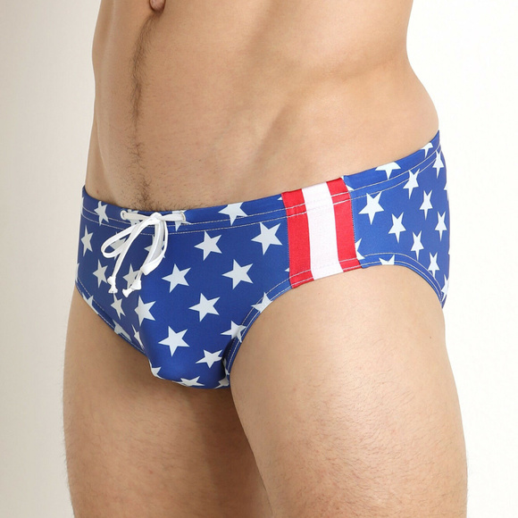 N2N Bodywear Men's USA3 USA Blue Swimsuit NEW 2128 - Picture 2 of 3